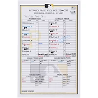 Carte de composition des équipes des Pirates de Pittsburgh contre les Dodgers de Los Angeles le juillet 2023