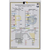 Carte de composition des équipes des Pirates de Pittsburgh contre les Brewers de Milwaukee le août 2022
