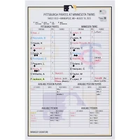 Carte de composition des équipes des Pirates de Pittsburgh contre les Twins du Minnesota le août 2023