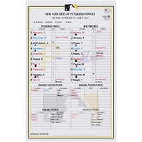 Carte de composition des équipes des Pirates de Pittsburgh contre les Mets de New York le juin 2023