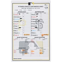 Carte de composition des Pirates de Pittsburgh lors du match contre les Giants de San Francisco le 29 juillet 2025