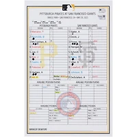 Carte de composition des équipes des Pirates de Pittsburgh contre les Giants de San Francisco le mai 2023