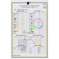 Carte de composition des équipes des Pirates de Pittsburgh contre les Rangers du Texas le mai 2023