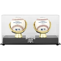 Vitrine de présentation du double logo de baseball des Pirates de Pittsburgh avec gant doré