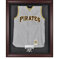 Vitrine de présentation du maillot avec logo encadré en acajou des Pirates de Pittsburgh