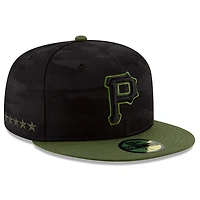 Pittsburgh Pirates New Era 2017 Authentic Collection On-Field 59FIFTY - Chapeau ajusté Noir / Olive
