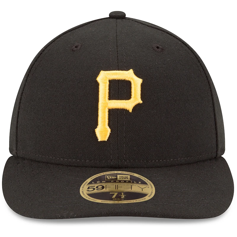 Pittsburgh Pirates New Era Home Authentic Collection On-Field Low Profile 59FIFTY - Chapeau ajusté Noir