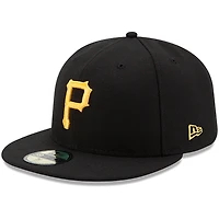 Pittsburgh Pirates New Era Youth Game Authentic Collection On-Field 59FIFTY - Chapeau ajusté Noir