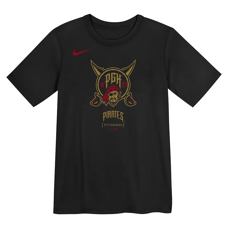 T-shirt Nike noir Pittsburgh Pirates 2026 City Connect pour enfants d'âge préscolaire