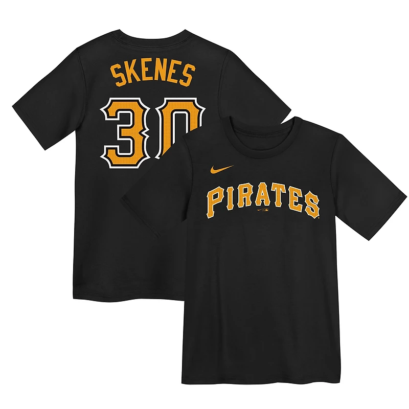 Preschool Nike Paul Skenes Black Pittsburgh Pirates Name & Number T-Shirt