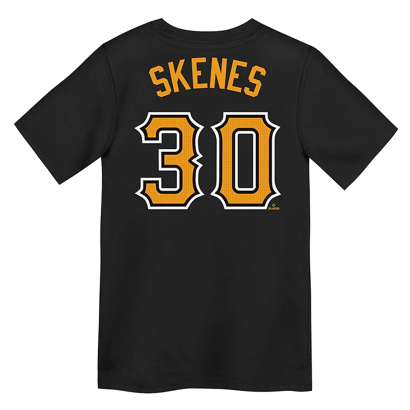 Preschool Nike Paul Skenes Black Pittsburgh Pirates Name & Number T-Shirt