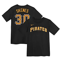 Preschool Nike Paul Skenes Black Pittsburgh Pirates Name & Number T-Shirt