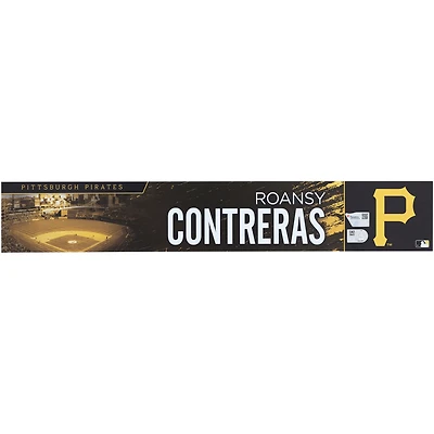 Plaque signalétique noire émise par le joueur des Pirates de Pittsburgh de Roansy Contreras pour la saison de la MLB