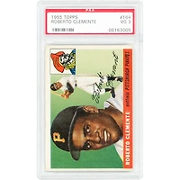 Carte de recrue Roberto Clemente, Pirates de Pittsburgh, 1955 Topps n° 164, authentifiée PSA 3