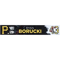 Plaque signalétique n° 43 émise par le joueur des Pirates de Pittsburgh de Ryan Borucki lors de l'entraînement de printemps de la MLB 2025