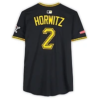 Maillot Nike noir n° 2 de Spencer Horwitz, des Pirates de Pittsburgh, utilisé lors du match contre les Reds de Cincinnati, les 20 et 21 mai 2025