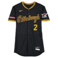 Maillot Nike noir n° 2 de Spencer Horwitz, des Pirates de Pittsburgh, utilisé lors du match contre les Phillies de Philadelphie, le 17 mai 2025