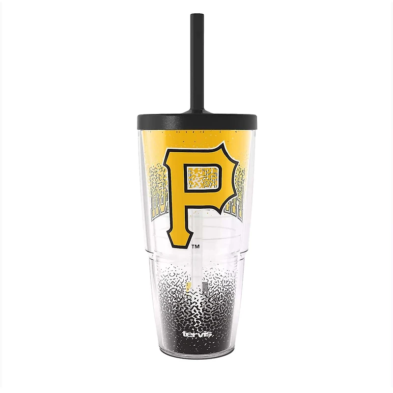 Gobelet classique Tervis Pittsburgh Pirates Defend de 24 oz avec couvercle à paille