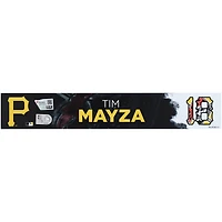 Tim Mayza, joueur des Pirates de Pittsburgh, plaque signalétique noire n° 18 de l'entraînement de printemps pendant la saison 2025 de la MLB