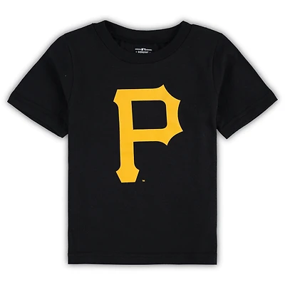 Toddler Black Pittsburgh Pirates Team Crew Primary Logo T-Shirt