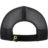 Toddler New Era  White/Black Pittsburgh Pirates Painted A-Frame 9FORTY Trucker Adjustable Hat