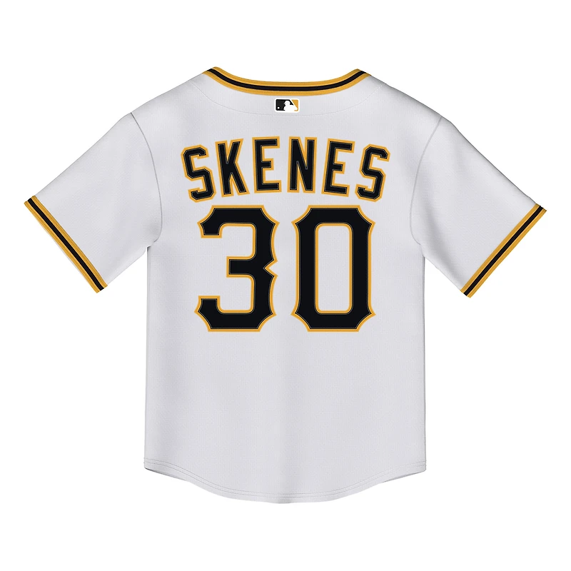 Maillot Nike Paul Skenes blanc pour enfant, réplique à domicile des Pirates de Pittsburgh 2.0