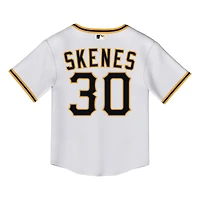 Maillot Nike Paul Skenes blanc pour enfant, réplique à domicile des Pirates de Pittsburgh 2.0