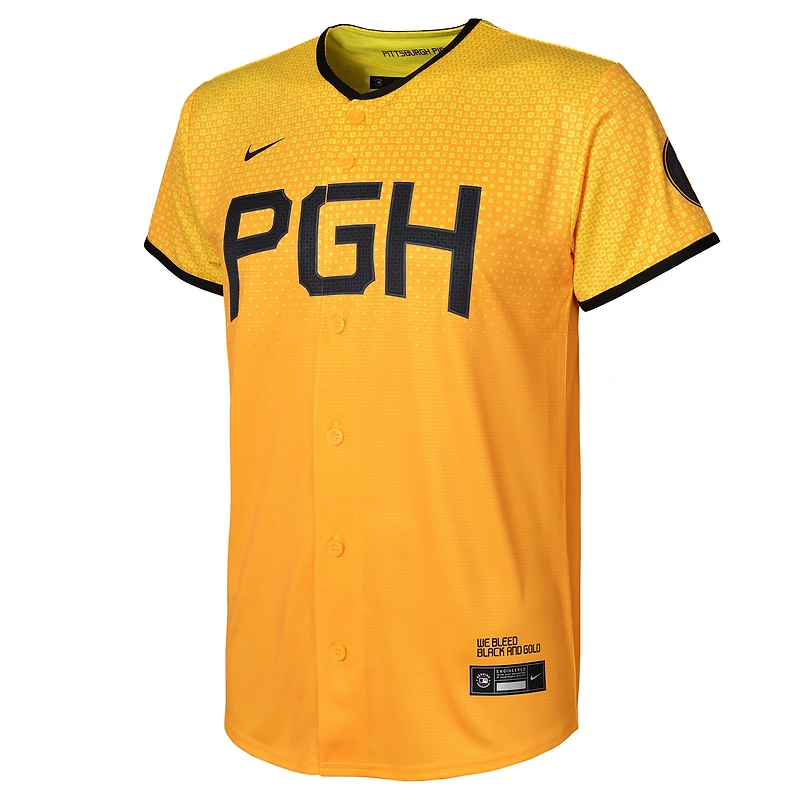 Toddler Nike Roberto Clemente Gold Pittsburgh Pirates City Connect Replica Player Jersey