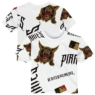T-shirt blanc Outerstuff pour tout-petit Pittsburgh Pirates 2026 City Connect Game Day