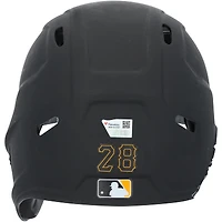 Casque de frappeur noir n° 28 dédicacé par Tommy Pham des Pirates de Pittsburgh lors du match contre les Cubs de Chicago le 29 avril 2025