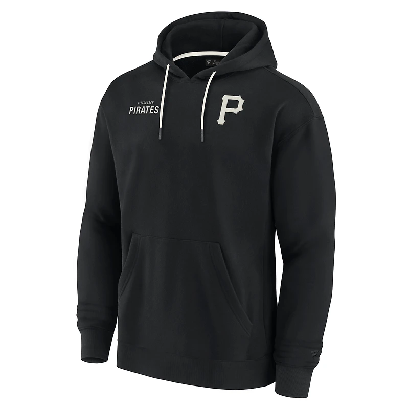 Unisex Fanatics Black Pittsburgh Pirates Elements Super Soft Fleece Pullover Hoodie