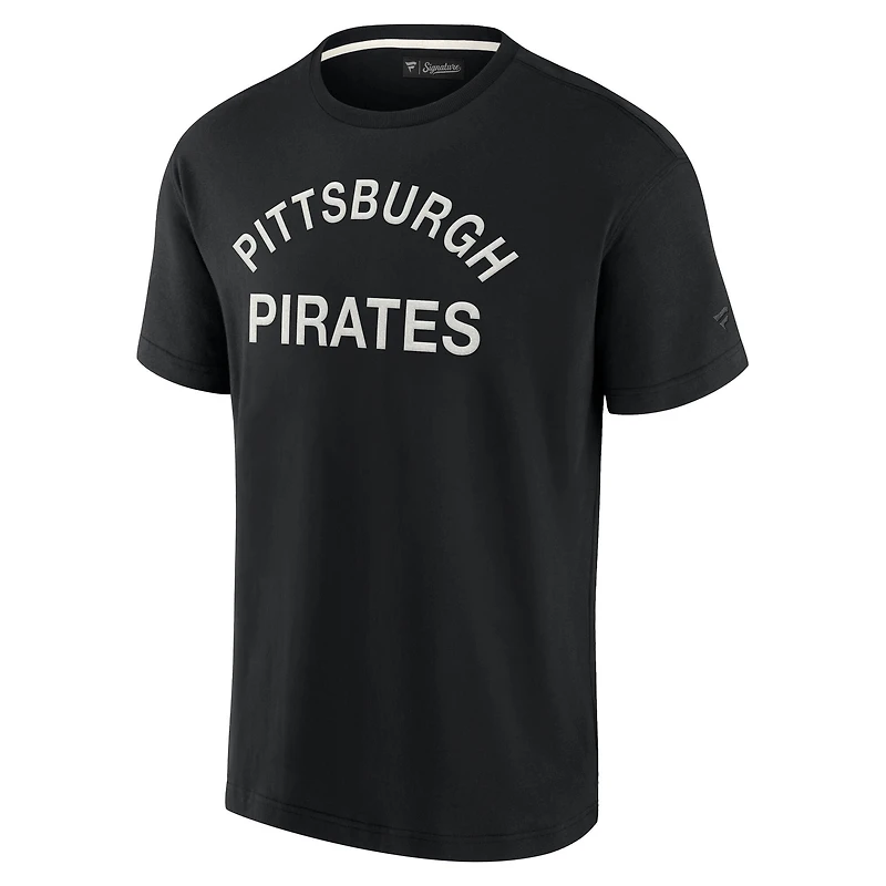 T-shirt unisexe Fanatics noir Pittsburgh Pirates Elements super doux à manches courtes