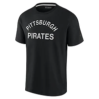 T-shirt unisexe Fanatics noir Pittsburgh Pirates Elements super doux à manches courtes