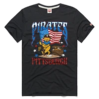 Unisex Homage  Charcoal Pittsburgh Pirates MLB x Grateful Dead Americana Tri-Blend T-Shirt