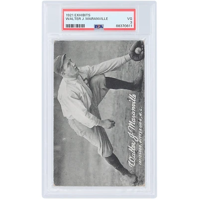 Walter Maranville Pittsburgh Pirates 1921 Exhibits #NNO PSA Authentifié 3 Carte