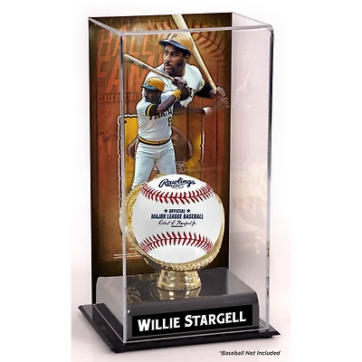 Vitrine d'exposition sublimée du Temple de la renommée des Pirates de Pittsburgh de Willie Stargell avec image