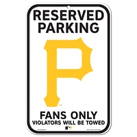 Panneau en plastique WinCraft Pittsburgh Pirates 11 x 17 pouces