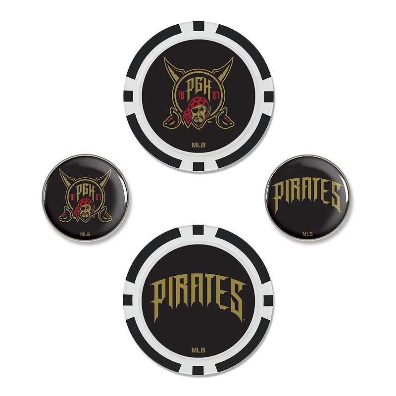 WinCraft Pittsburgh Pirates 2026 City Connect 4-Piece Ball Marker Set