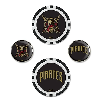 WinCraft Pittsburgh Pirates 2026 City Connect 4-Piece Ball Marker Set