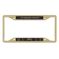 Cadre de plaque d'immatriculation en métal découpé au laser WinCraft Pittsburgh Pirates 2026 City Connect