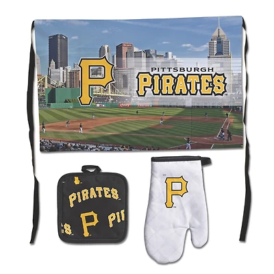WinCraft Pittsburgh Pirates Ensemble de barbecue de luxe
