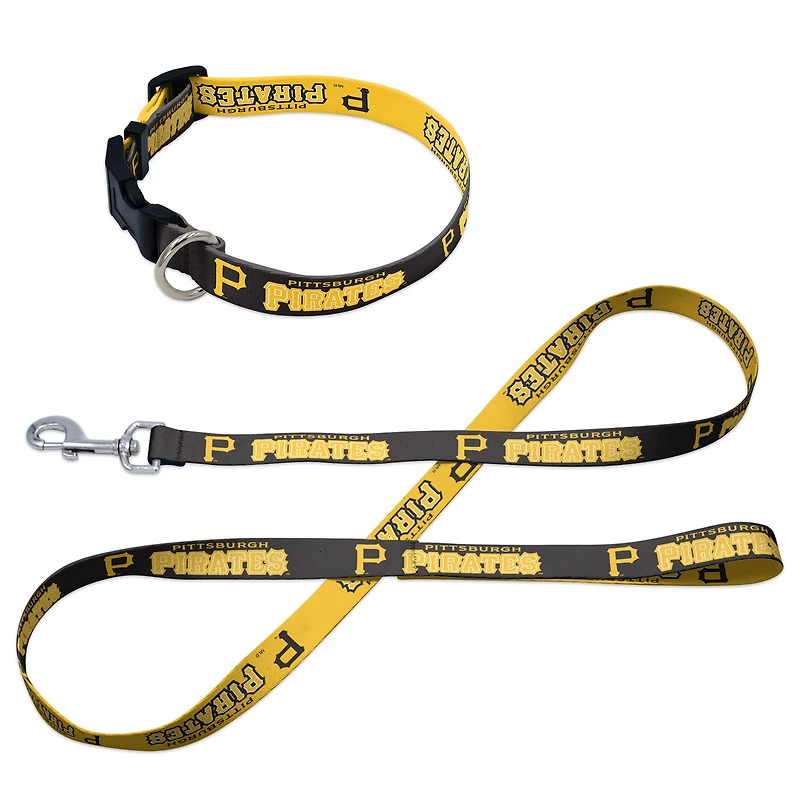 Ensemble laisse et collier pour animaux de compagnie WinCraft Pittsburgh Pirates