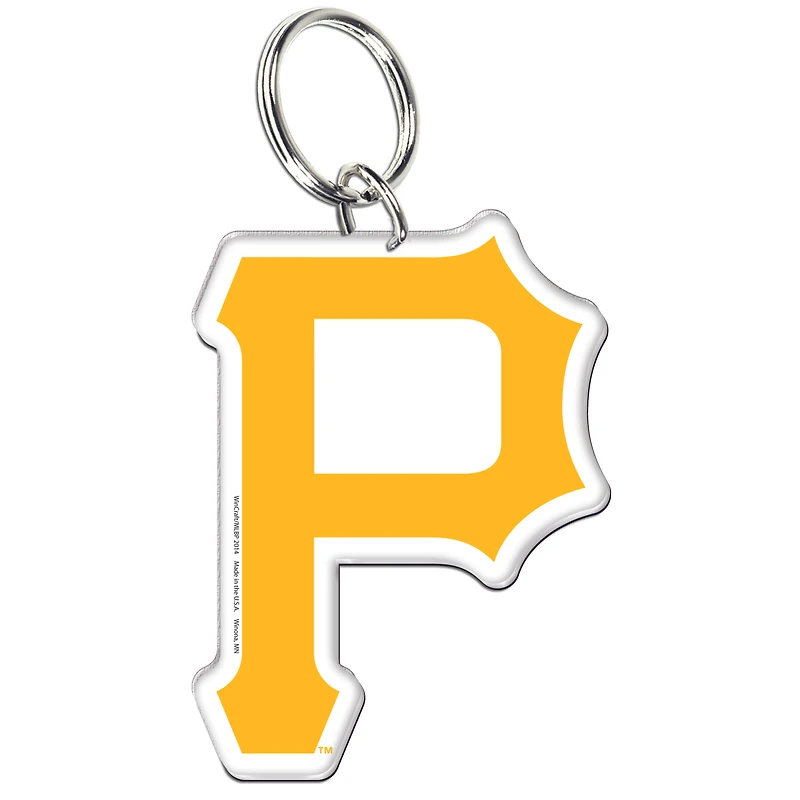 Porte-clés WinCraft Pittsburgh Pirates en acrylique de qualité supérieure