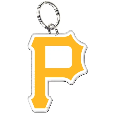 Porte-clés WinCraft Pittsburgh Pirates en acrylique de qualité supérieure