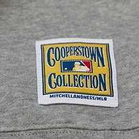 Sweat-shirt léger à logo pour femme Mitchell & Ness Heather Grey Pittsburgh Pirates