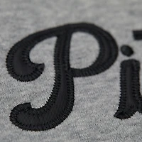 Sweat-shirt léger à logo pour femme Mitchell & Ness Heather Grey Pittsburgh Pirates