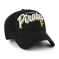 Casquette ajustable Ariana Clean Up noire des Pirates de Pittsburgh '47 pour femme