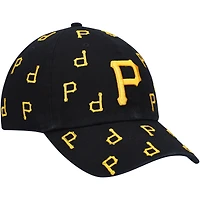 Casquette ajustable noire Pittsburgh Pirates « Confetti Clean Up » n° 47 pour femme