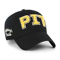 Women's '47  Black Pittsburgh Pirates Zoey Clean Up Adjustable Hat