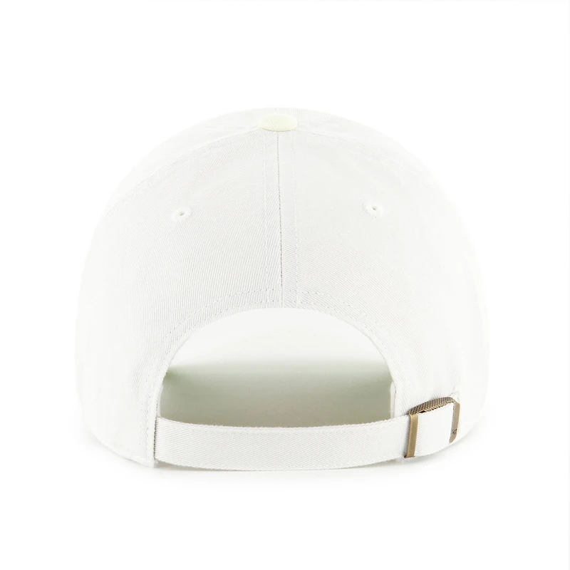 Women's '47 White/Yellow Pittsburgh Pirates Gelato Two-Tone Clean Up Adjustable Hat